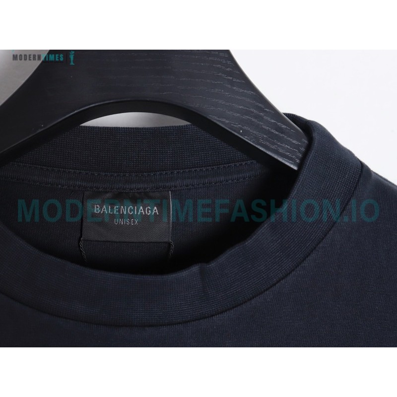  Balenciaga - Flame Letter Round Neck Long Sleeve T-shirt