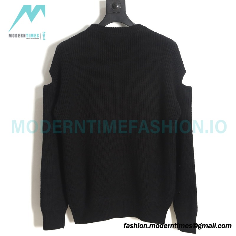 Bottega Veneta - 23FW Hollowed-out Shoulder Crewneck Sweater