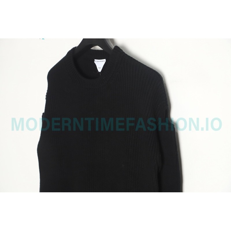 Bottega Veneta - 23FW Hollowed-out Shoulder Crewneck Sweater