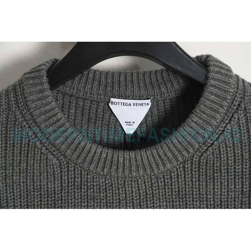 Bottega Veneta - 23FW Hollowed-out Shoulder Crewneck Sweater