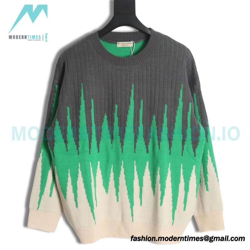 Bottega Veneta - 23ss Patchwork Crewneck Sweater