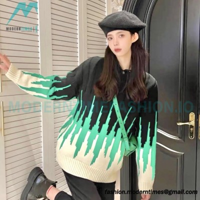 Bottega Veneta - 23ss Patchwork Crewneck Sweater