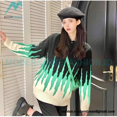 Bottega Veneta - 23ss Patchwork Crewneck Sweater