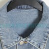 Comme Des Garcons - Denim Jacket With Big Hearts In Red