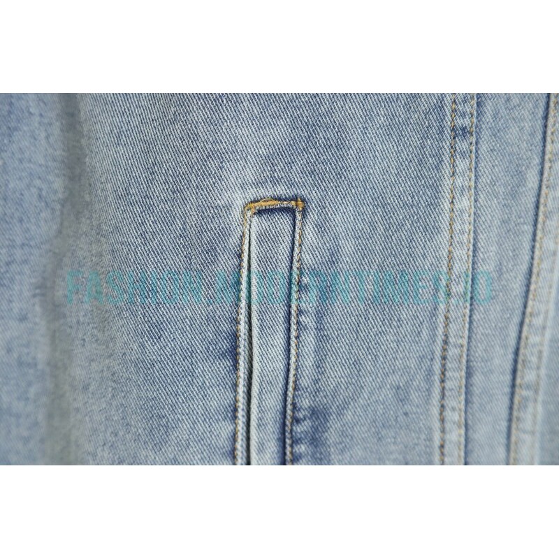 Comme Des Garcons - Denim Jacket With Big Hearts In Red