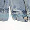 Comme Des Garcons - Denim Jacket With Big Hearts In Red