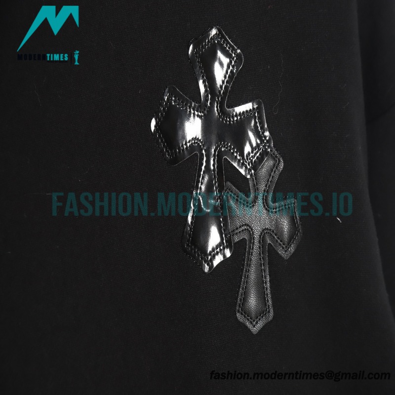 Chrome Hearts - Leather Label Crew-neck Hoodie