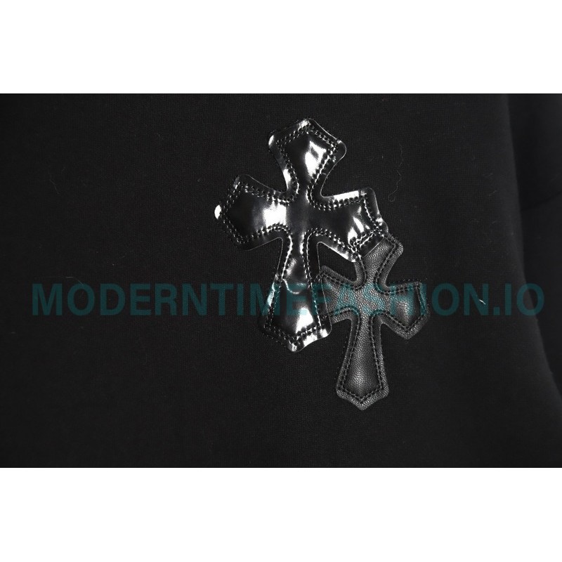 Chrome Hearts - Leather Label Crew-neck Hoodie