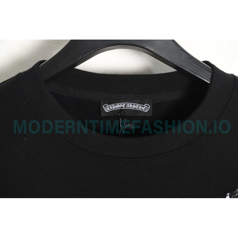 Chrome Hearts - Leather Label Crew-neck Hoodie