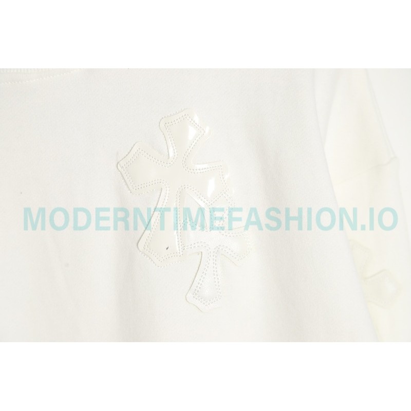 Chrome Hearts - Leather Label Crew-neck Hoodie