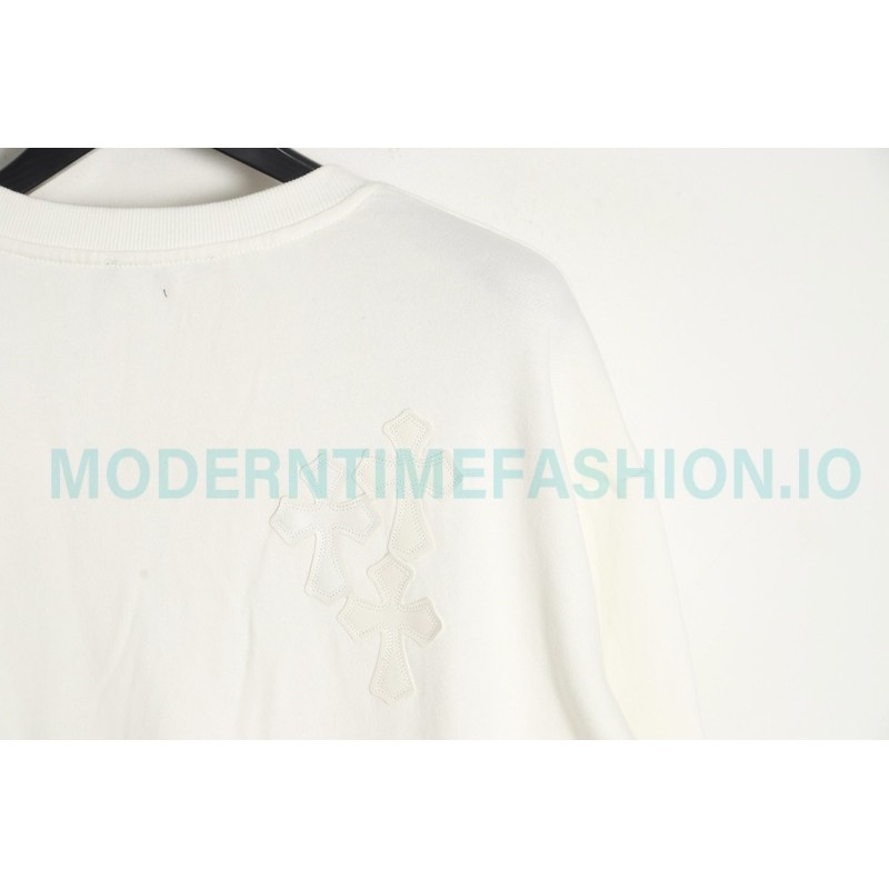Chrome Hearts - Leather Label Crew-neck Hoodie