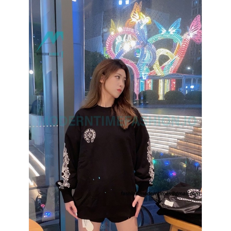Chrome Hearts - 23FW Kirin Arms Printed Round Neck Hoodie