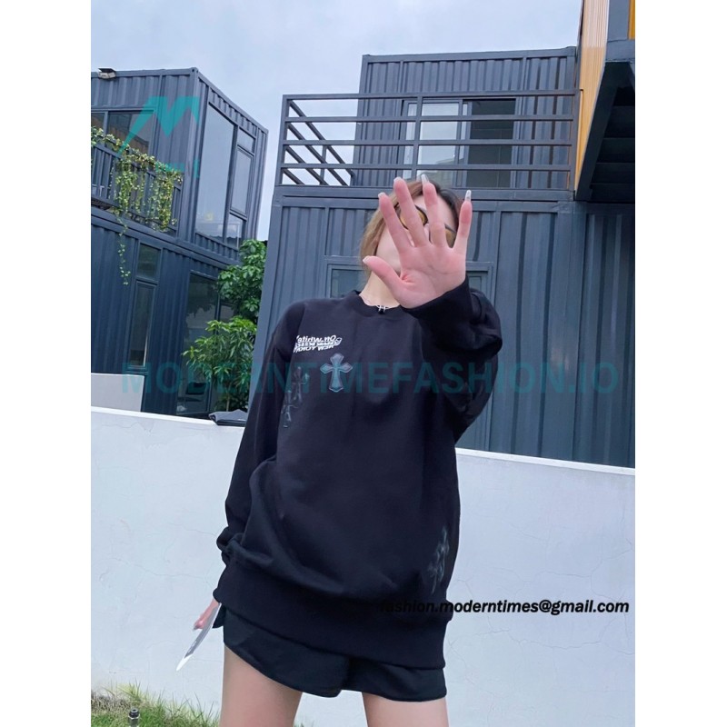 Chrome Hearts - Off White 23FW Co-branded Crewneck Hoodie