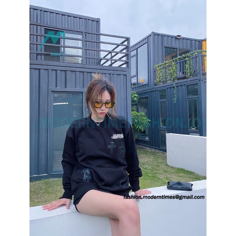 Chrome Hearts - Off White 23FW Co-branded Crewneck Hoodie