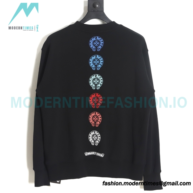 Chrome Hearts - 23FW Rainbow String Label Round Neck Hoodie