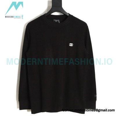 Chanel - Basic Double C Letter Embroidered Hoodie