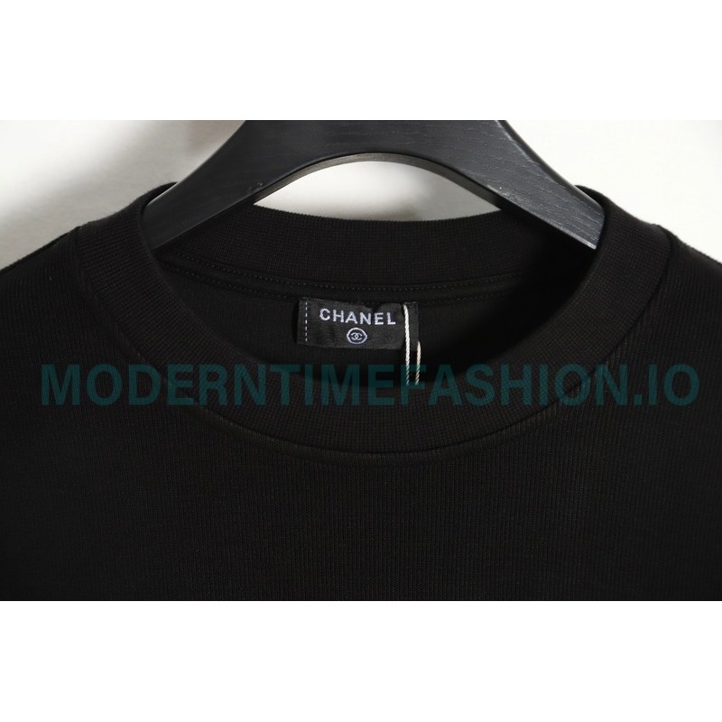 Chanel - Basic Double C Letter Embroidered Hoodie
