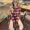 Chrome Hearts - Flannel Plaid Half-zip Shirt