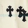 Chrome Hearts - Cross Leather Crewneck Sweater