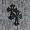 Chrome Hearts - Cross Leather Crewneck Sweater