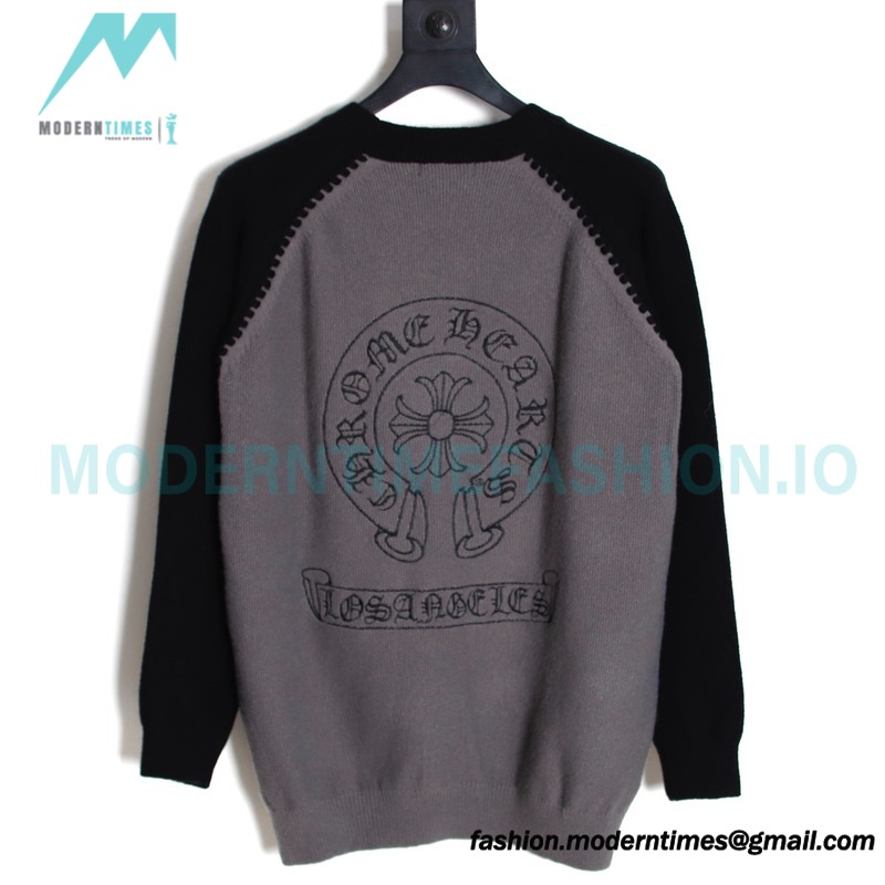 Chrome Hearts - 2023SS Horseshoe Shoulder Knit Embroidered Sweater