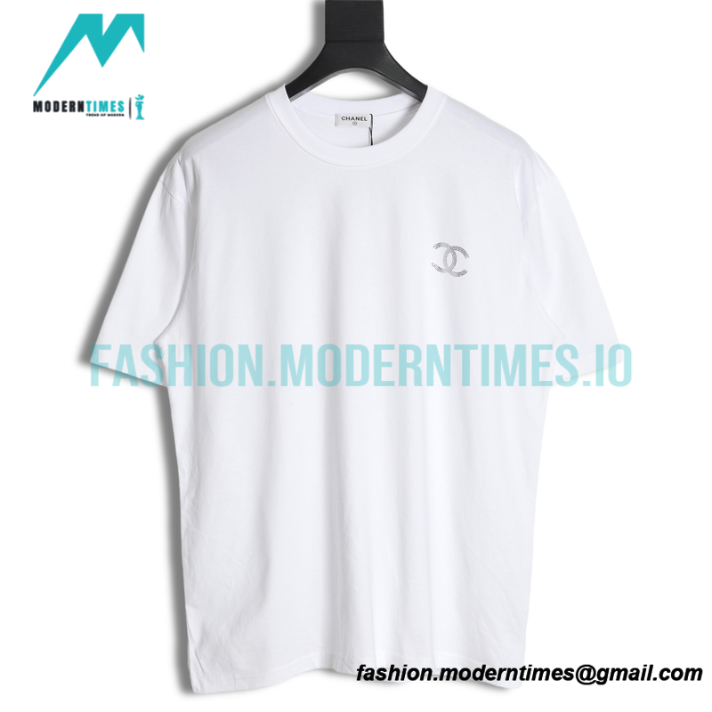 Chanel - 23ss Rhinestone Logo Short Sleeve