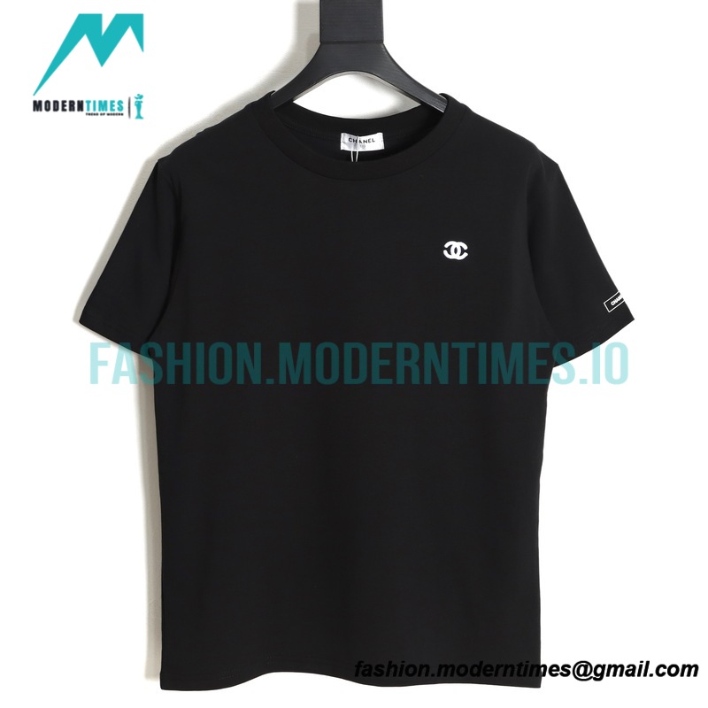 Chanel - 21ss Small Embroidered Short Sleeve T-shirt