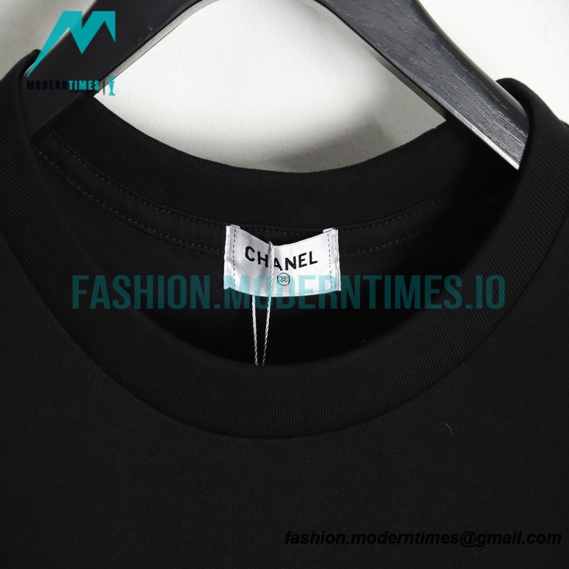 Chanel - 21ss Small Embroidered Short Sleeve T-shirt