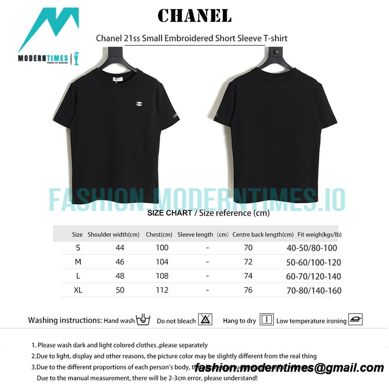 Chanel - 21ss Small Embroidered Short Sleeve T-shirt