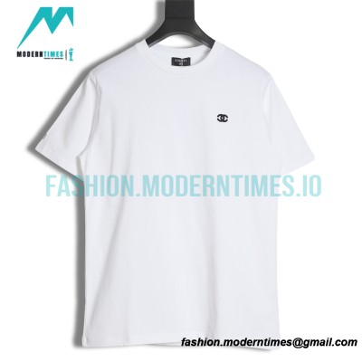 Chanel - 22ss Double C Embroidery Short Sleeve T-shirt