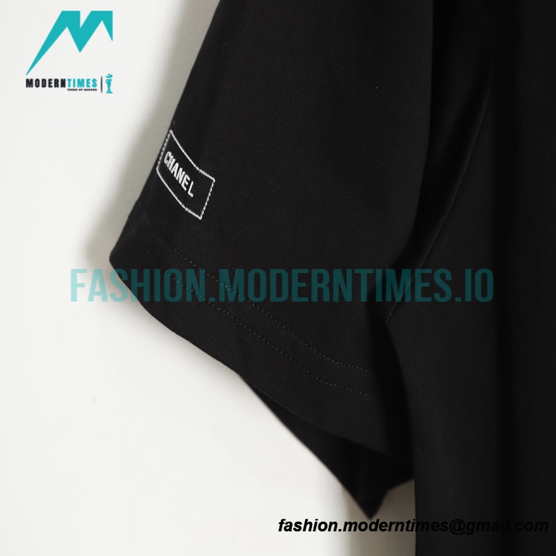 Chanel - 22ss Double C Embroidery Short Sleeve T-shirt