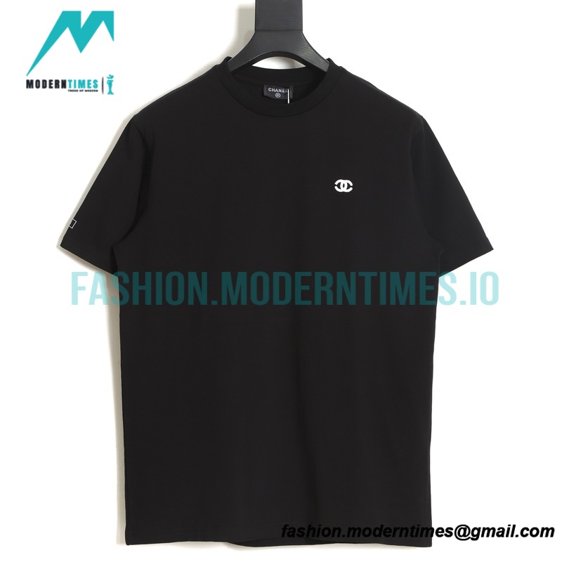 Chanel - 22ss Double C Embroidery Short Sleeve T-shirt