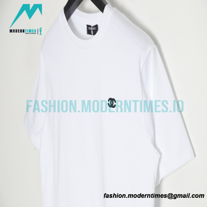 Chanel - 22ss Double C Embroidery Short Sleeve T-shirt