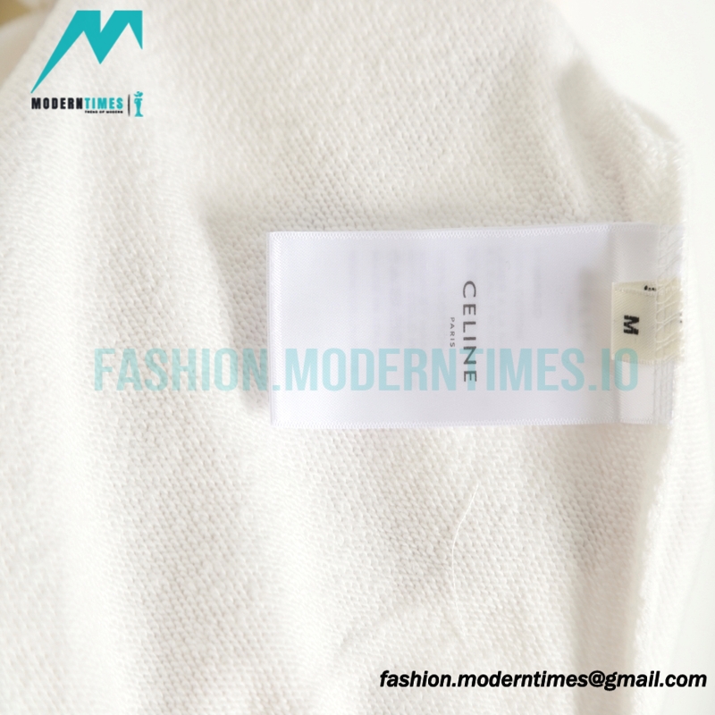 Celine -Small-lettered Print Hoodie