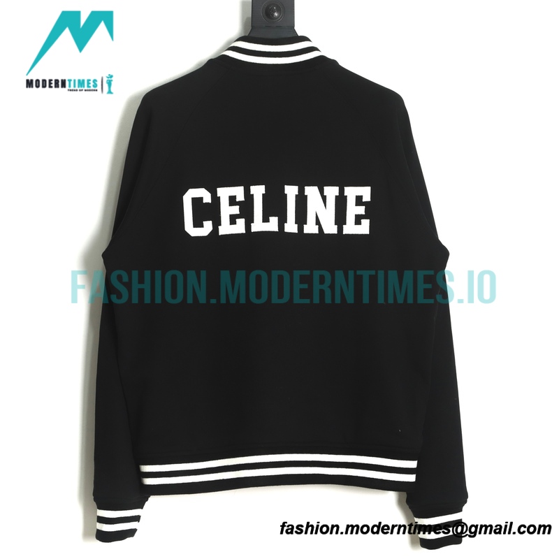 Celine - 22FW Towel Embroidered Words Baseball Uniform
