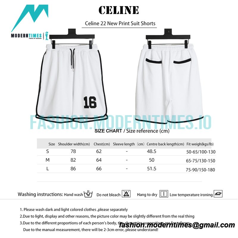 Celine - 22 New Print Suit Shorts Pants
