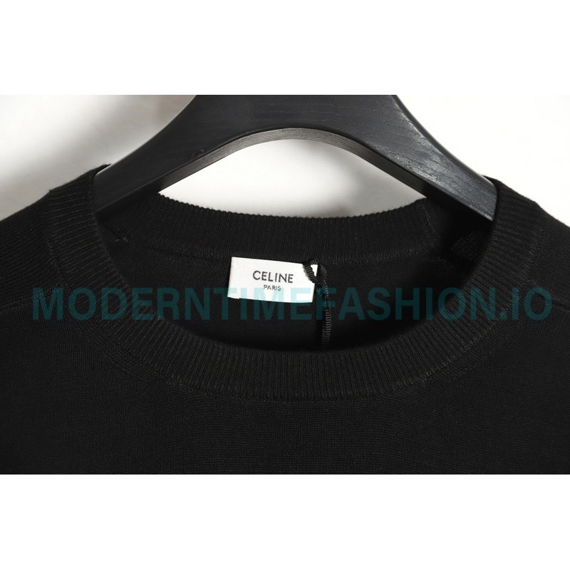 Celine - 23 New Arcde Triomphe Striped Embroidered Sweater