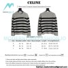 Celine - 23 New Arcde Triomphe Striped Embroidered Sweater