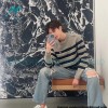 Celine - 23 New Arcde Triomphe Striped Embroidered Sweater