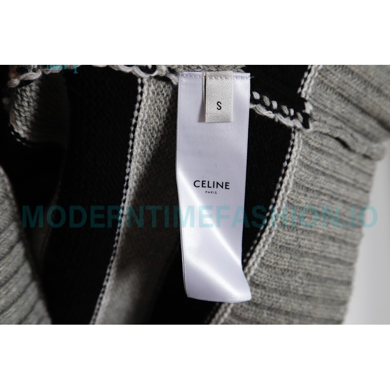 Celine - 23 New Arcde Triomphe Striped Embroidered Sweater
