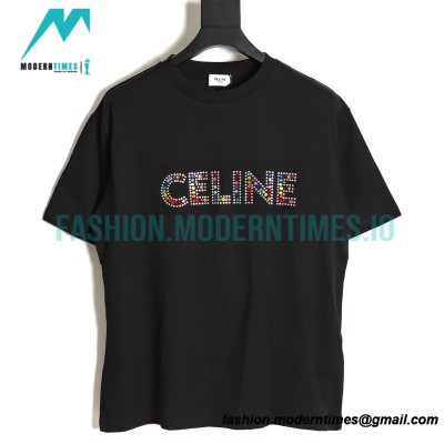 Celine - 23SS Color Diamond Monogram Short Sleeve T-shirt