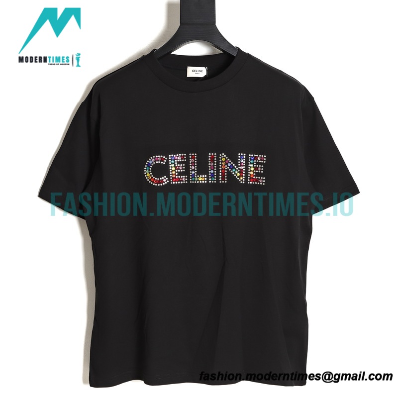 Celine - 23SS Color Diamond Monogram Short Sleeve T-shirt
