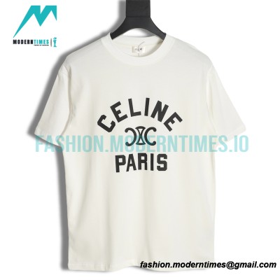 Celine - 2023 New Style Printed Monogram Short Sleeve T-shirt