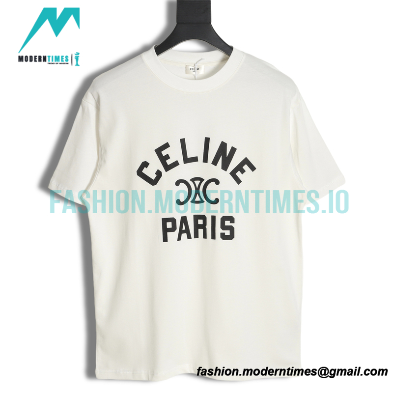 Celine - 2023 New Style Printed Monogram Short Sleeve T-shirt