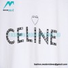 Celine - 22SS Studded Heart Letter Short Sleeve T-shirt