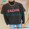 Celine - 22SS Flame Letter Short Sleeve T-shirt