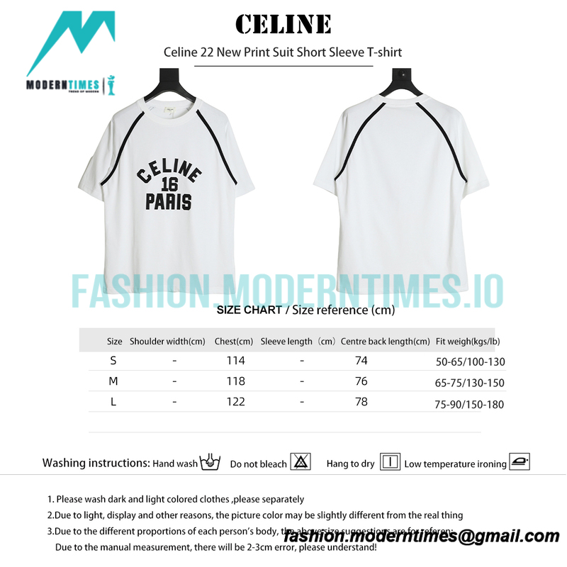 Celine - 22 New Print Suit Short Sleeve T-shirt
