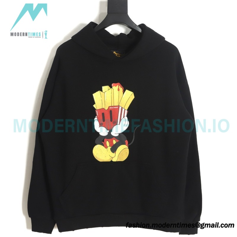 Drew House - American Fries Cartoon Made Old Hoodie
