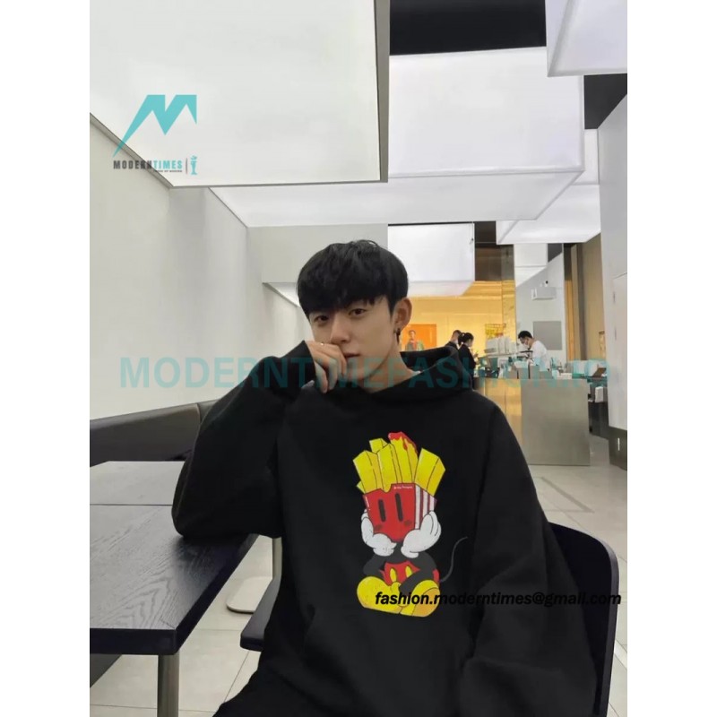 Drew House - American Fries Cartoon Made Old Hoodie