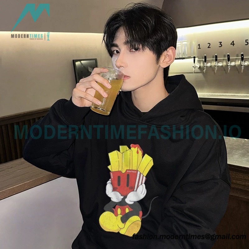 Drew House - American Fries Cartoon Made Old Hoodie